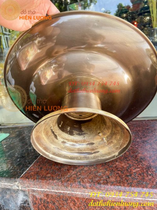 Mâm Bồng Đường Kình 39cm Bằng Đồng Hai Công Nghệ Thờ Cúng