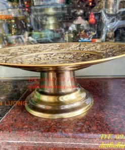 Mâm Bồng Đường Kình 39cm Bằng Đồng Hai Công Nghệ Thờ Cúng
