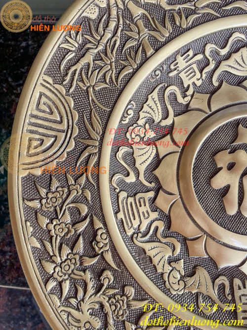 Mâm Bồng Đường Kình 39cm Bằng Đồng Hai Công Nghệ Thờ Cúng