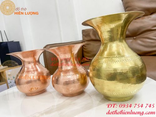 Ống Nhổ Bã Trầu Bằng Đồng Gò Tay Theo Dáng Yêu Cầu