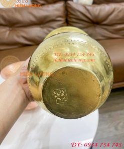 Ống Nhổ Bã Trầu Bằng Đồng Gò Tay Theo Dáng Yêu Cầu