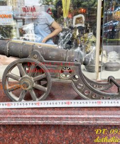 Khẩu Pháo Thần Công Dài 50cm Bằng Đồng Phong Thủy