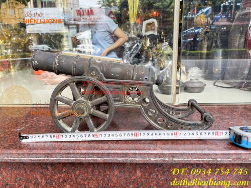 Khẩu Pháo Thần Công Dài 50cm Bằng Đồng Phong Thủy