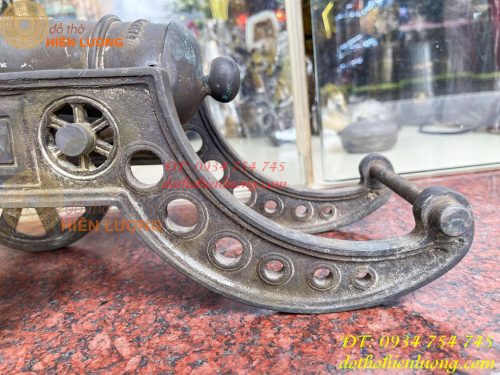 Khẩu Pháo Thần Công Dài 50cm Bằng Đồng Phong Thủy