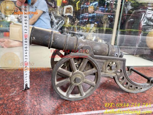 Khẩu Pháo Thần Công Dài 50cm Bằng Đồng Phong Thủy