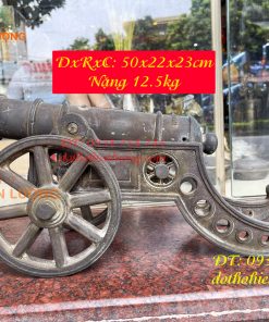 Khẩu Pháo Thần Công Dài 50cm Bằng Đồng Phong Thủy