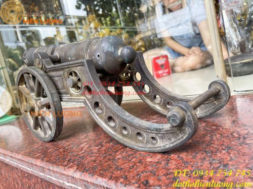 Khẩu Pháo Thần Công Dài 50cm Bằng Đồng Phong Thủy