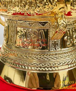 Quả Trống Đồng Đường Kính 15cm Mạ Vàng Sang Trọng