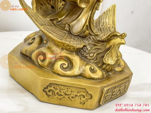 Tượng cửu thiên huyền nữ bằng đồng cao 47cm