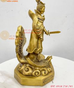 Tượng cửu thiên huyền nữ bằng đồng cao 47cm