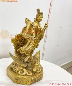 Tượng cửu thiên huyền nữ bằng đồng cao 47cm