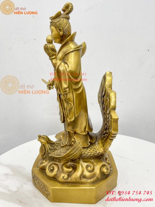 Tượng cửu thiên huyền nữ bằng đồng cao 47cm