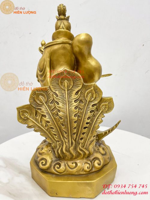 Tượng cửu thiên huyền nữ bằng đồng cao 47cm