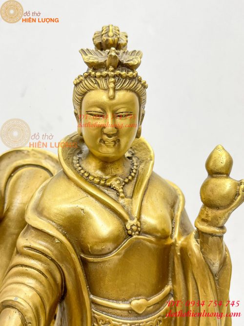 Tượng cửu thiên huyền nữ bằng đồng cao 47cm