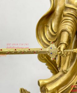 Tượng cửu thiên huyền nữ bằng đồng cao 47cm