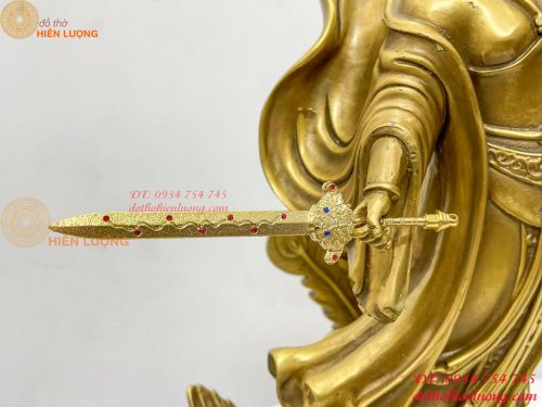Tượng cửu thiên huyền nữ bằng đồng cao 47cm
