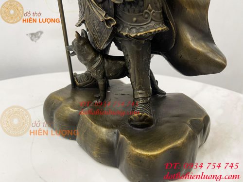 Tượng Dương Tiễn Bằng Đồng Phong Thủy Cao 40cm Nặng 4.5kg