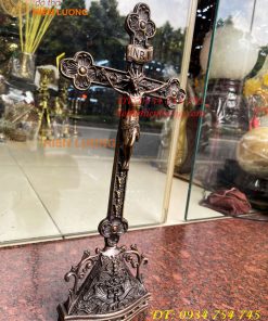 Thánh giá Chúa Jesu Chị Nạn Bằng Đồng Hun Cao 42cm