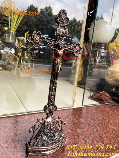 Thánh giá Chúa Jesu Chị Nạn Bằng Đồng Hun Cao 42cm