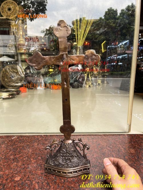 Thánh giá Chúa Jesu Chị Nạn Bằng Đồng Hun Cao 42cm