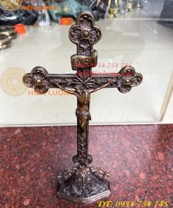 Thánh giá Chúa Jesu Chị Nạn Bằng Đồng Hun Cao 42cm