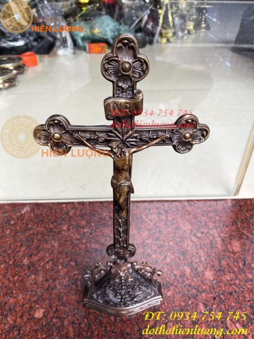 Thánh giá Chúa Jesu Chị Nạn Bằng Đồng Hun Cao 42cm