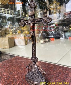 Thánh giá Chúa Jesu Chị Nạn Bằng Đồng Hun Cao 42cm