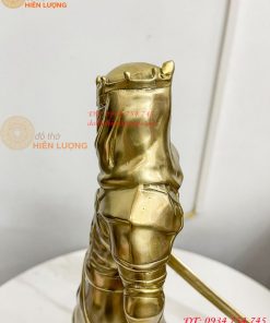 Tượng ngài Lục Vương Thần bằng đồng vàng cao 40cm