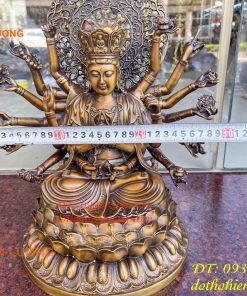 Tượng Phật Mẫu Chuẩn Đề Vương Bồ Tát Bằng Đồng