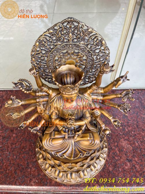 Tượng Phật Mẫu Chuẩn Đề Vương Bồ Tát Bằng Đồng