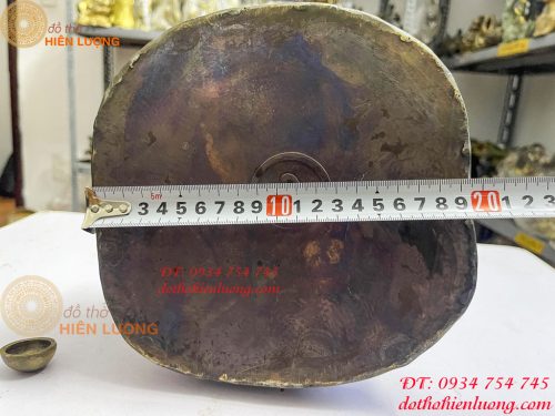 Tượng phật thích ca bằng đồng ngồi đài sen cao 30cm Cao Cấp