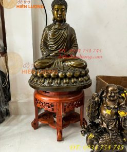 Tượng Phật Thích Ca Cao 70cm Bằng Đồng Hun