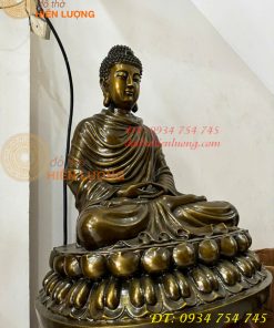 Tượng Phật Thích Ca Cao 70cm Bằng Đồng Hun
