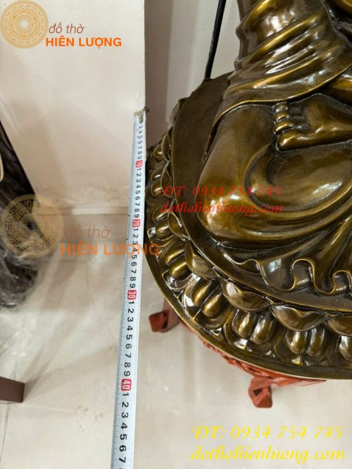 Tượng Phật Thích Ca Cao 70cm Bằng Đồng Hun