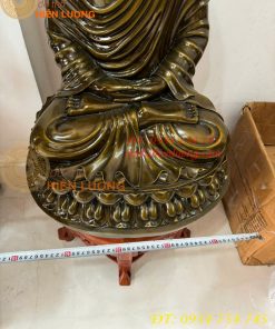 Tượng Phật Thích Ca Cao 70cm Bằng Đồng Hun