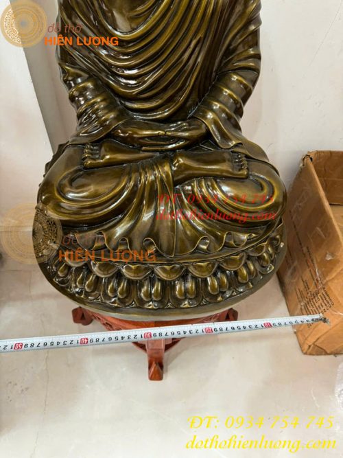 Tượng Phật Thích Ca Cao 70cm Bằng Đồng Hun