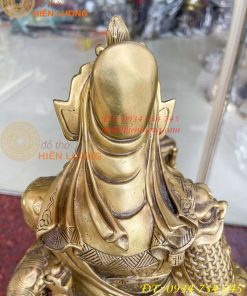 Tượng quan công đứng trấn ải bằng đồng cao 50cm