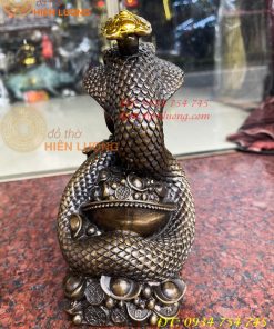 Bộ Sưu Tập Tượng Rắn Tài Lộc Bằng Đồng Hun Cao 20cm
