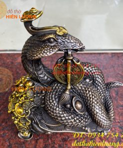 Bộ Sưu Tập Tượng Rắn Tài Lộc Bằng Đồng Hun Cao 20cm