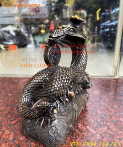 Bộ Sưu Tập Tượng Rắn Tài Lộc Bằng Đồng Hun Cao 20cm