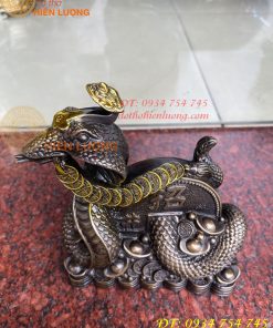 Bộ Sưu Tập Tượng Rắn Tài Lộc Bằng Đồng Hun Cao 20cm