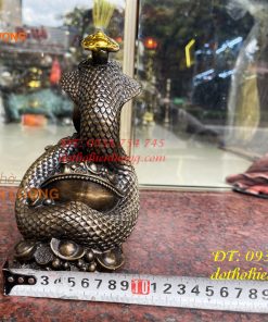 Bộ Sưu Tập Tượng Rắn Tài Lộc Bằng Đồng Hun Cao 20cm
