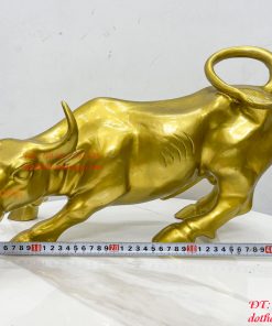 Tượng Bò Vàng Phố Wall Phát Lộc Bằng Đồng Phong Thủy