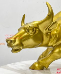Bò Vàng Phố Wall Phát Lộc Bằng Đồng Phong Thủy