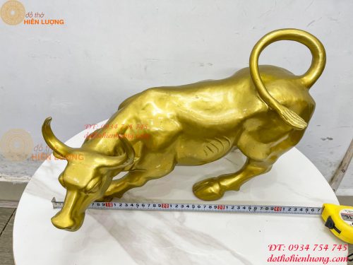Bò Vàng Phố Wall Phát Lộc Bằng Đồng Phong Thủy