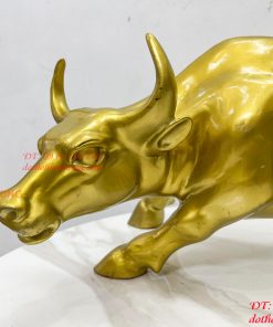 Bò Vàng Phố Wall Phát Lộc Bằng Đồng Phong Thủy