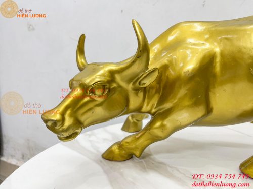 Bò Vàng Phố Wall Phát Lộc Bằng Đồng Phong Thủy