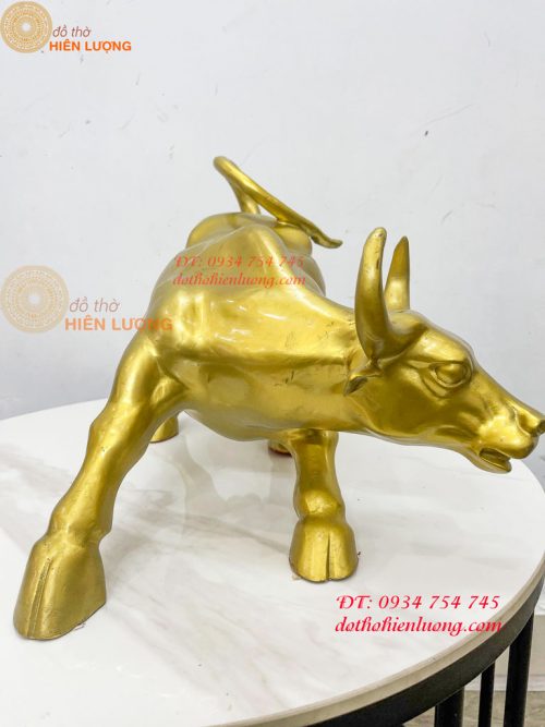 Bò Vàng Phố Wall Phát Lộc Bằng Đồng Phong Thủy