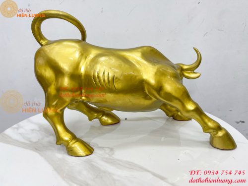 Bò Vàng Phố Wall Phát Lộc Bằng Đồng Phong Thủy