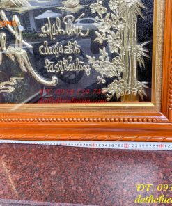 Tranh Thước Hạnh Gia Đình 80x140cm Bằng Đồng Liền Tấm